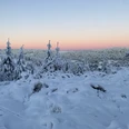 Winterlandschaft auf dem Ettelsberg bei Sonnenaufgang Winterlandschaft auf dem Ettelsberg bei Sonnenaufgang