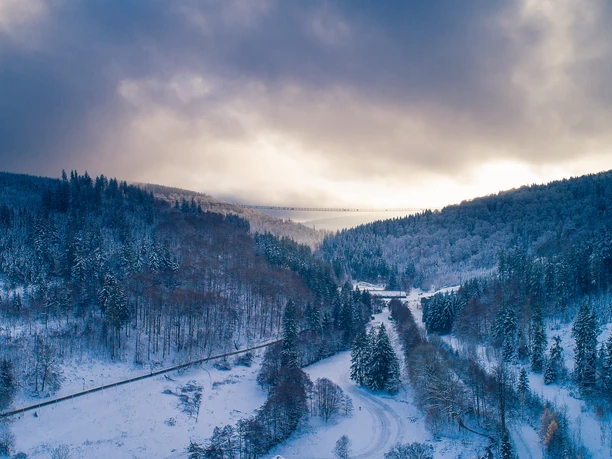 Skywalk im Winter Skywalk im Winter