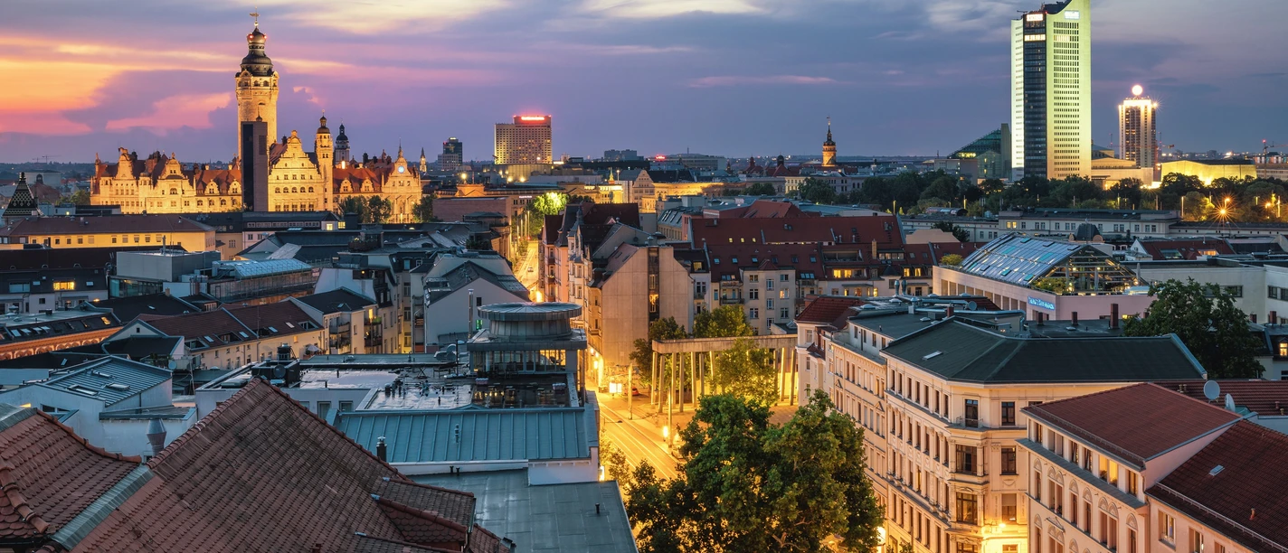 Conférence et congrès Leipzig Convention : vue vers le centre-ville