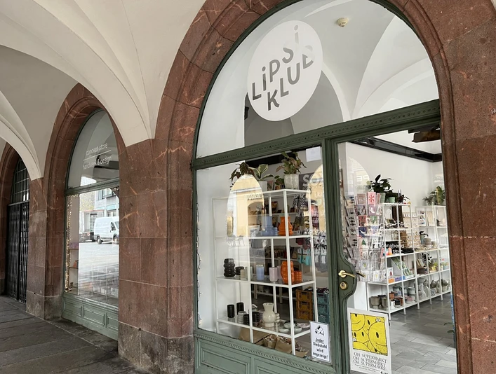 Concept Store Lipsi Klub am Leipziger Markt - Kreatives und Handwerk Fensterfront vom Concept Store Lipsi Klub am Leipziger Markt