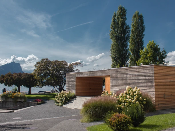 Kurpark mit Pavillon Pavillon im Kurpark Vitznau