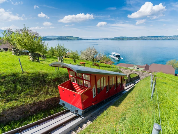 Navette du funiculaire du Buergenstock Funiculaire et bateau-navette du Bürgenstock