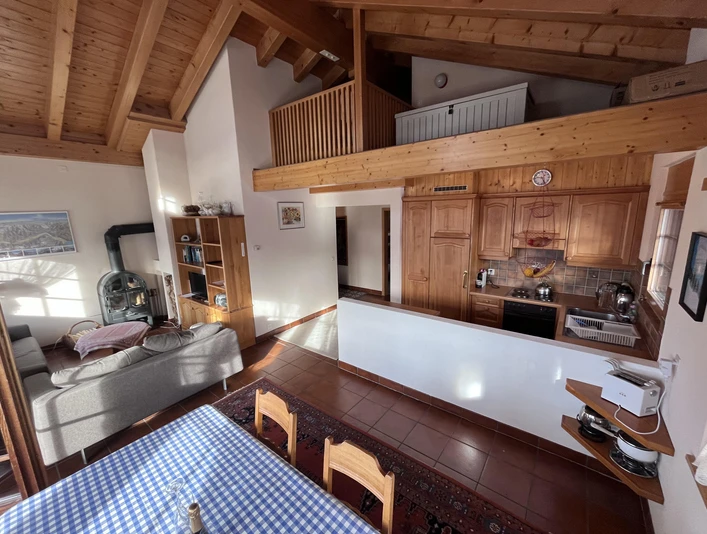 Esszimmer, Wohnzimmer und Küche