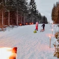 Rodeln im Feuerschein Schierke
