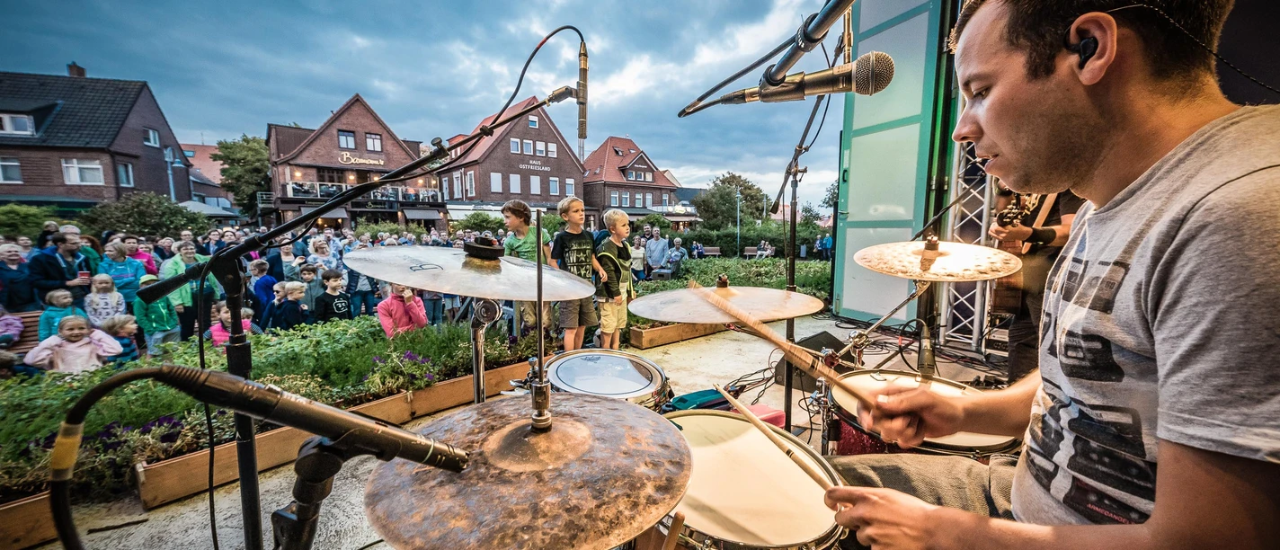 Leistung des Gästebeitrags auf Juist - Open Air Konzerte
