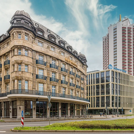 Tagungshotel Victor's Residenz-Hotel | Leipzig Convention Bureau Außenfassade des Tagungshotels Victor's Residenz-Hotel Leipzig - präsentiert vom Leipzig Convention Bureau