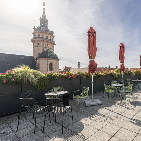 Roof terrace at the Lancaster University event venue | Leipzig Convention Bureau