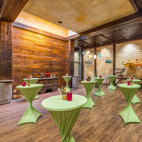 Foyer in der Eventlocation Gondwanaland im Zoo Leipzig | Leipzig Convention Bureau Foyer in der Eventlocation Gondwanaland - präsentiert vom Leipzig Convention Bureau