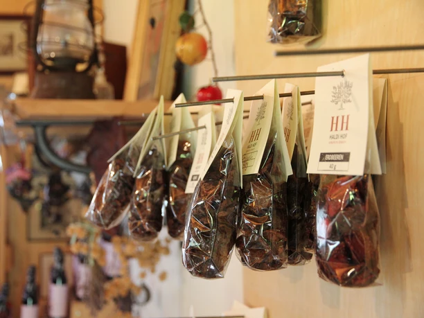 Produits biologiques Haldihof Fruits séchés dans le magasin de la ferme