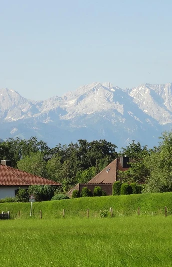 Panorama direkt am Haus