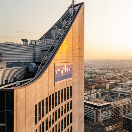 Ihre Tagung & Konferenz in Leipzig: City-Hochhaus mit Blick über Leipzig