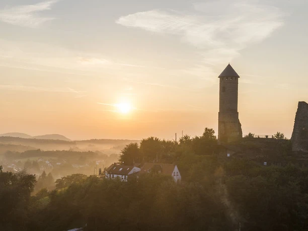 Burg Kirkel Sonnenaufgang