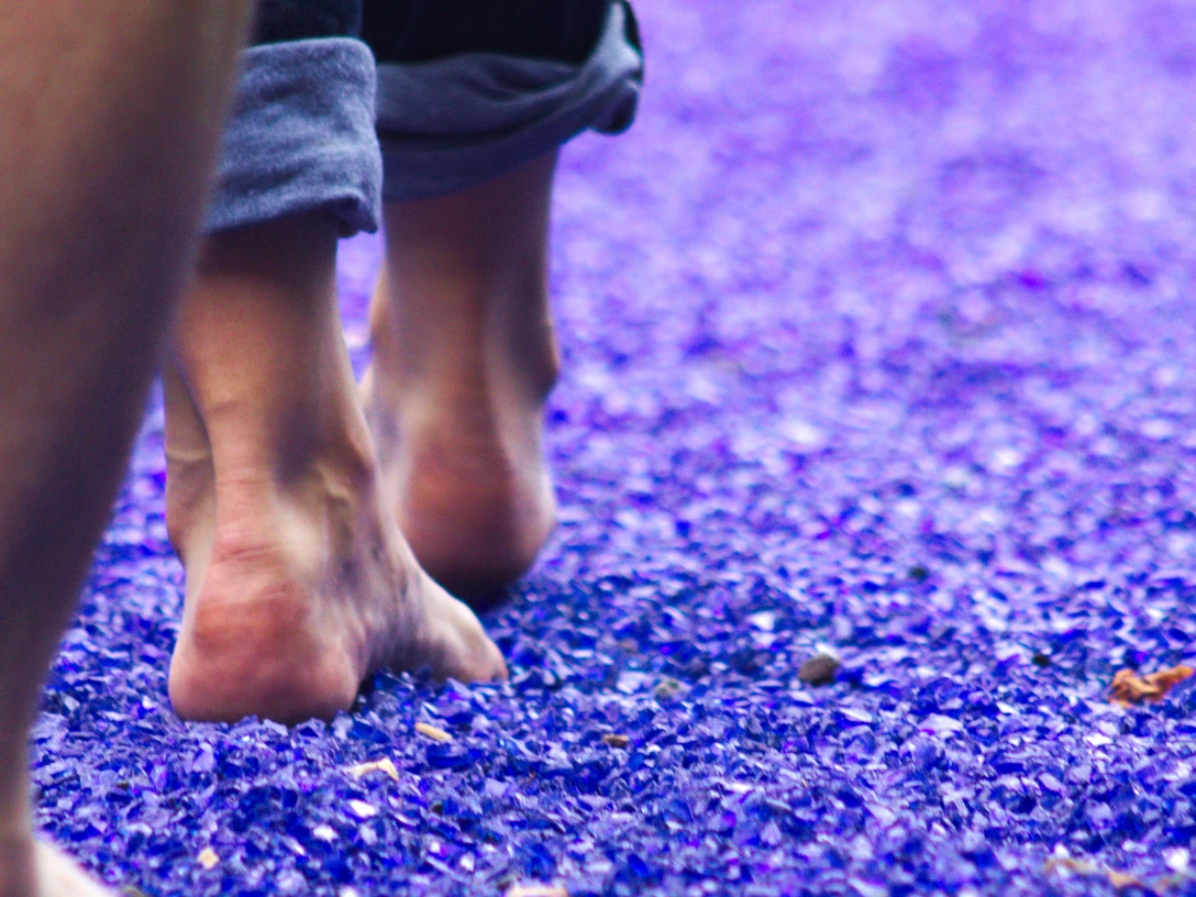 Barfußpfad im Erlebnis-Kurpark Bad Laer Barfußpfad Bad LaerBad Laer barefoot pathBad Laer barfodsstiBad Laer blotevoetenpad
