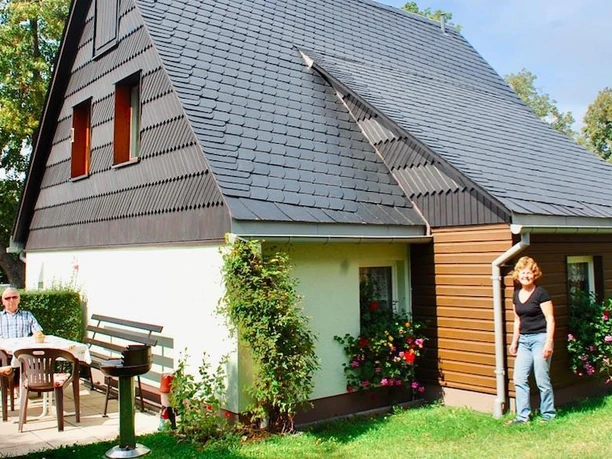 Sitzecke am Ferienhaus