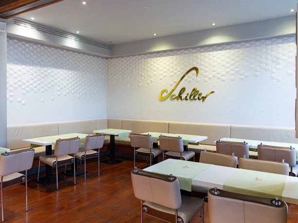 Schiller Restaurant and Café interior - Gastronomy in Leipzig The interior of the Restaurant and Café Schiller is simple and modern, and the gastronomy