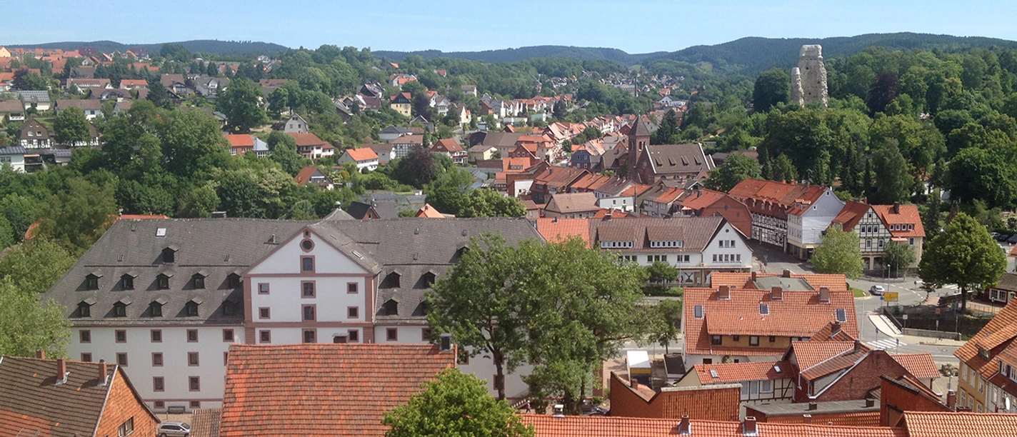 Blick über Osterode zum Kornmagazin Blick über Osterode zum Kornmagazin