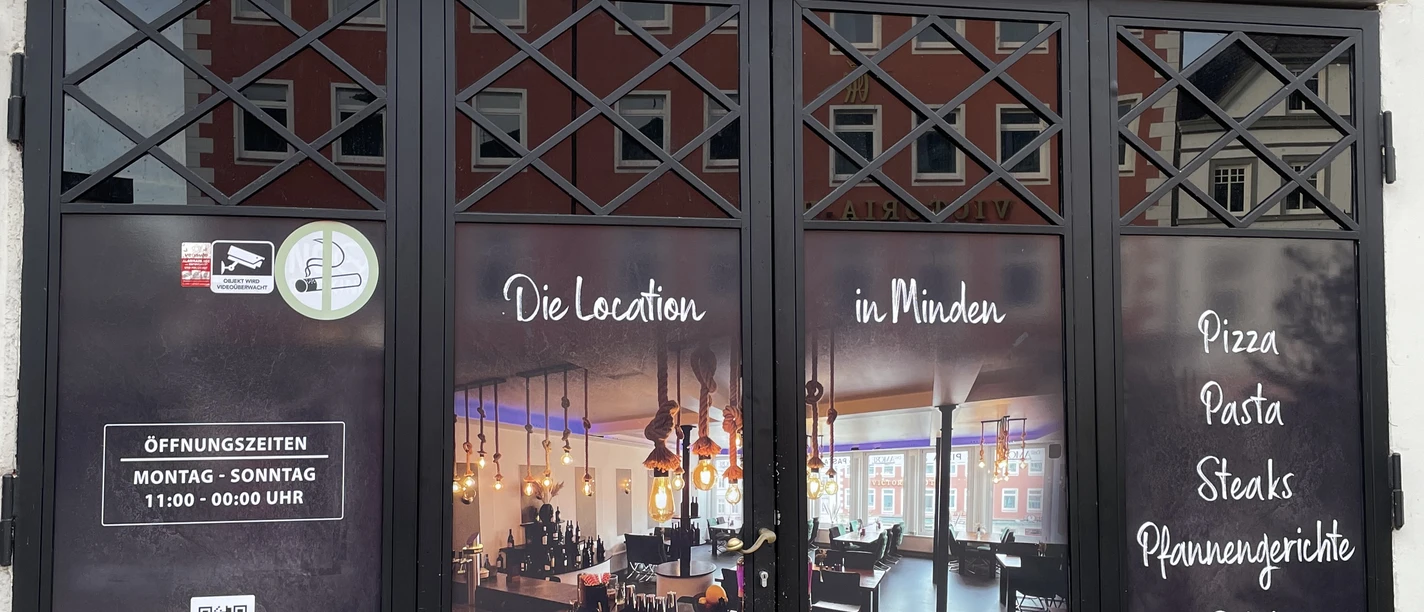 Das Bild zeigt den Eingangsbereich des Restaurants "Dell'Amore".