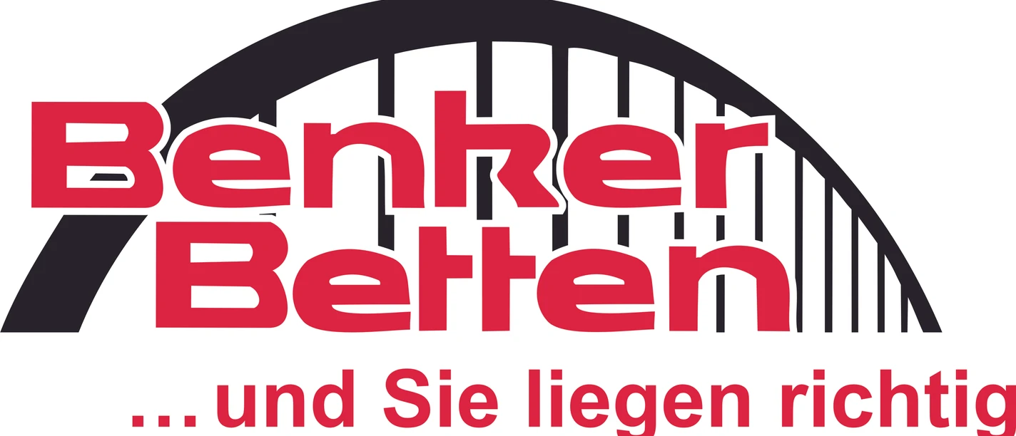 Benker Betten Farbe CMYB mit Rand.jpg Das Bild zeigt das Logo von Benker-Betten
