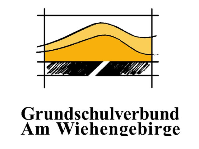 schnathorst-grundschulverbund-am-wiehengebirge.png Das Logo des Grundschulverbunds Am Wiehengebirge zeigt stilisierte, geschwungene Hügel in Gelb.