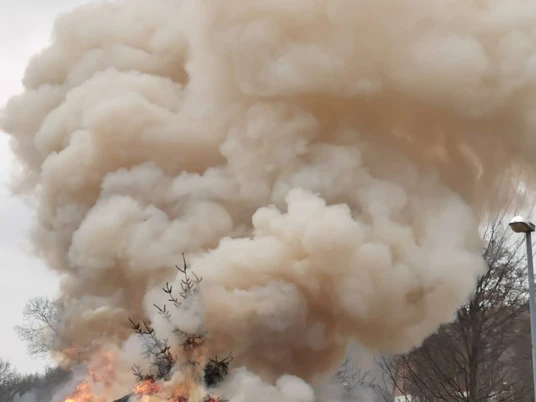 Osterfeuer Am Feuerwehrhaus in Zorge