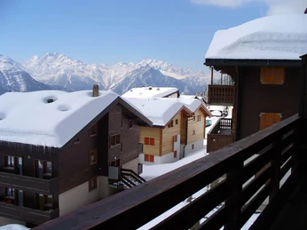 Winter Ausblick vom Balkon