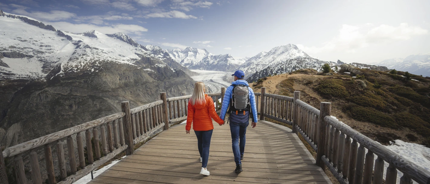 Aussicht View Point Hohfluh Aletsch Arena