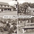 oberbauerschaft-augustus-hoffmann-bank-03.jpg Collage mit Geschäftshaus, Fachwerkgebäude, Dorflandschaft sowie einer Bank auf der "Aug. Hoffmann".