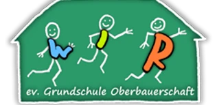 oberbauerschaft-ev-grundschule-oberbauerschaft-02.png Grünes Logo der ev. Grundschule Oberbauerschaft mit tanzenden Strichmännchen und den Buchstaben WIR.