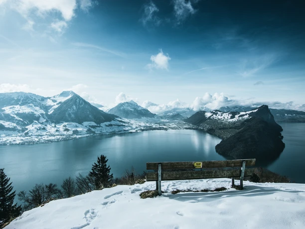Wissifluh Aussicht von der Wissifluh im Winter