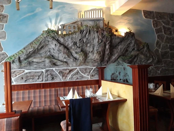 Wandmalerei im Griechischen Restaurant Artos in Zeven Wandmalerei im Griechischen Restaurant Artos in Zeven