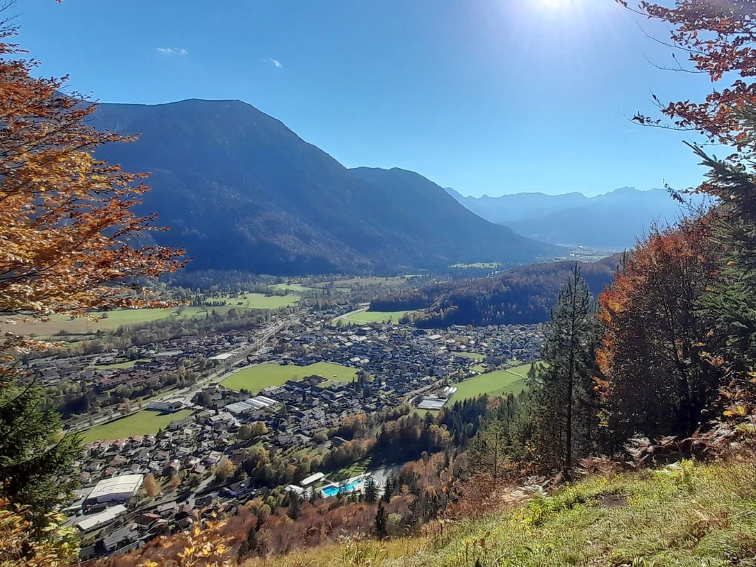 Blick vom Grünen Fleck nach Oberau