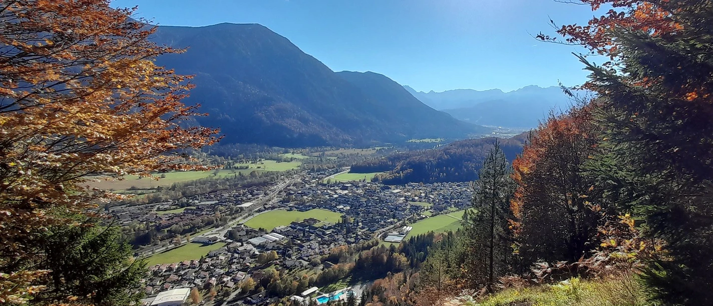 Blick vom Grünen Fleck nach Oberau