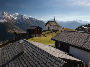 Blick übers Hausdach