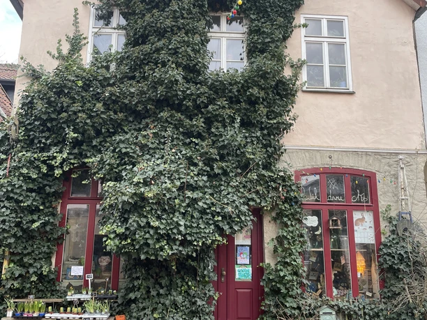 Das Bild zeigt das Geschäft von außen.