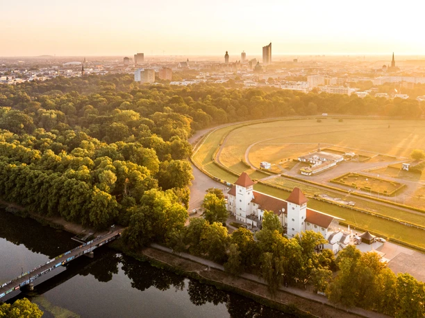 Depuis une vue aérienne, on voit bien à quel point Leipzig est verte.