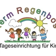 tengern-kindergarten-regenbogen.jpg Logo der evangelischen Tageseinrichtung Unterm Regenbogen mit spielenden Kindern, Regenbogen und Sonne.