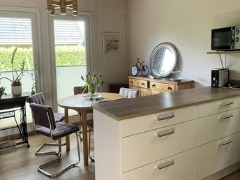 Blick in Esszimmer Ferienhaus am Dümmer-See