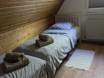 Zweites Schlafzimmer Ferienhaus am Dümmer-See