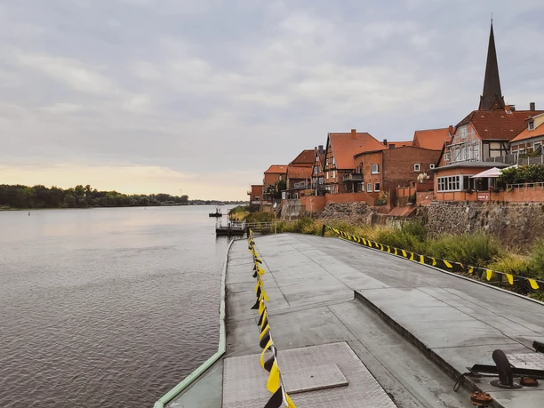 Blick auf die Altstadt von Lauenburg