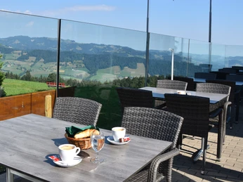From the terrace you can enjoy a wonderful view over the UNESCO Biosphere Entlebuch