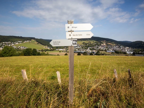 Wanderschilder am Ettelsberg