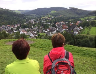 Blick von der Steinert auf Allendorf