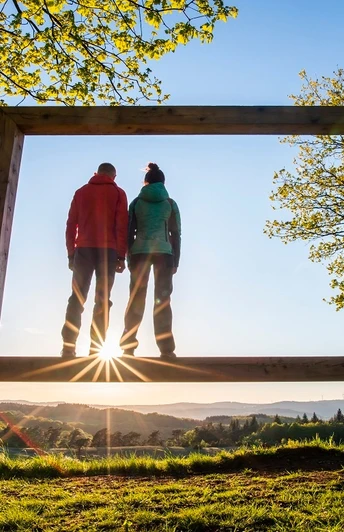Landschaftsrahmen auf dem Kornberg am Rothaarsteig