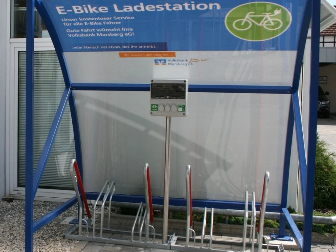 E-Bike-Ladestation Volksbank Marsberg