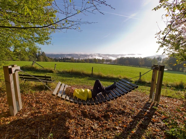 Original Rothaarsteig Hängematte in Jagdhaus am Rothaarsteig