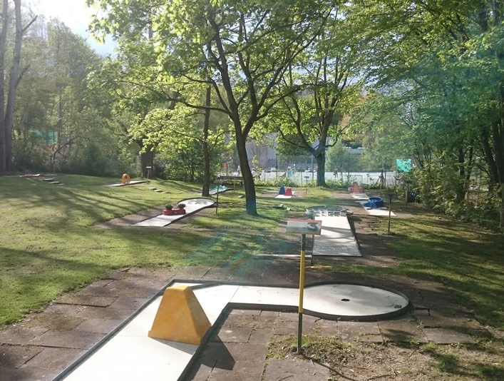 Die Minigolfanlage in Seulberg