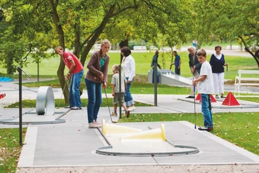 Minigolf im Kurpark von Bad Nauheim
