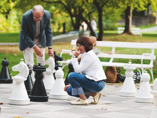 Schach im Kurpark von Bad Nauheim