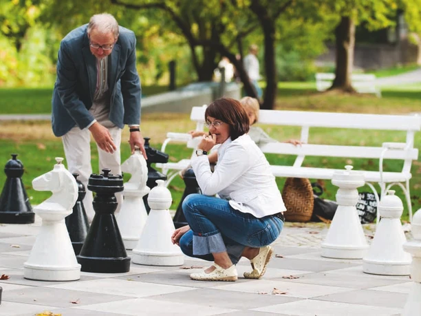 Schach im Kurpark von Bad Nauheim