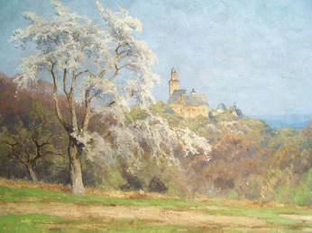 Nelson G. Kinsley, Apfelblüte in Kronberg,